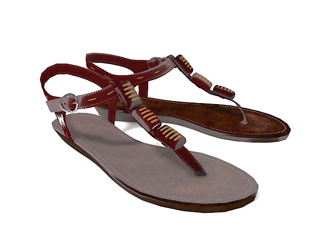 Flip flops sandals for women 3d rendering