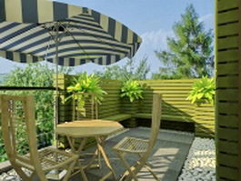 Balcony landscaping ideas 3d preview