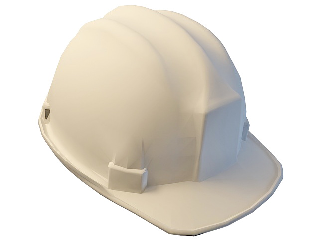 White helmet 3d rendering