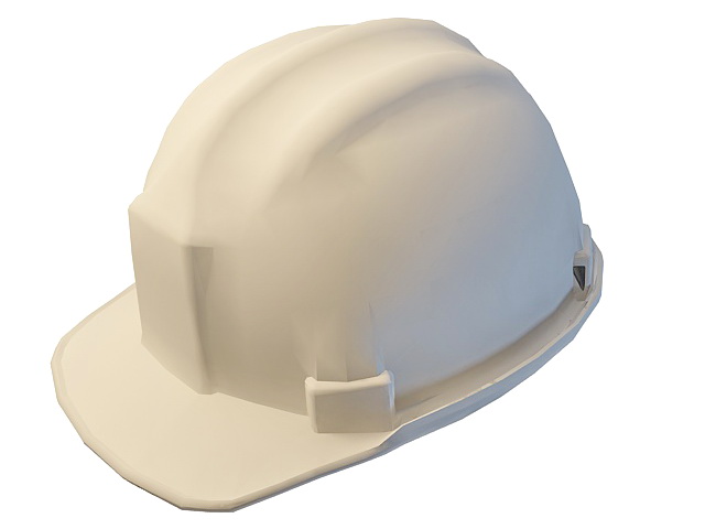 White helmet 3d rendering
