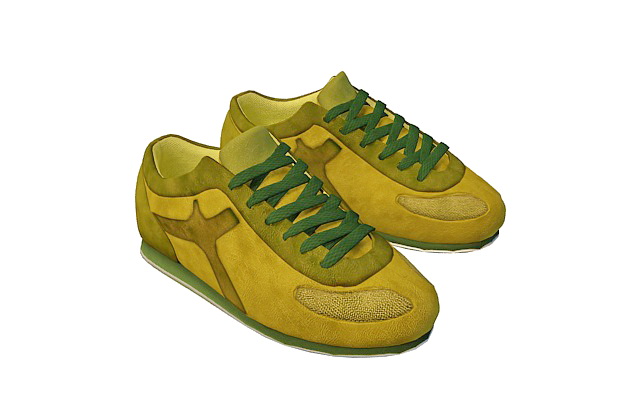 Trainers sports shoes 3d rendering