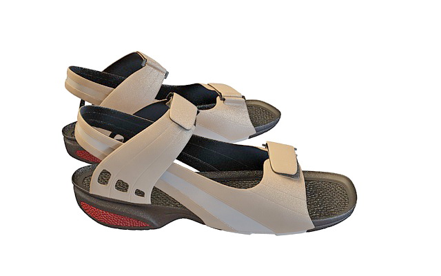 Men's sandals 3d rendering