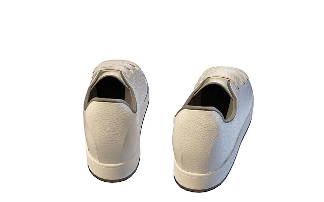 Mens casual shoes 3d rendering