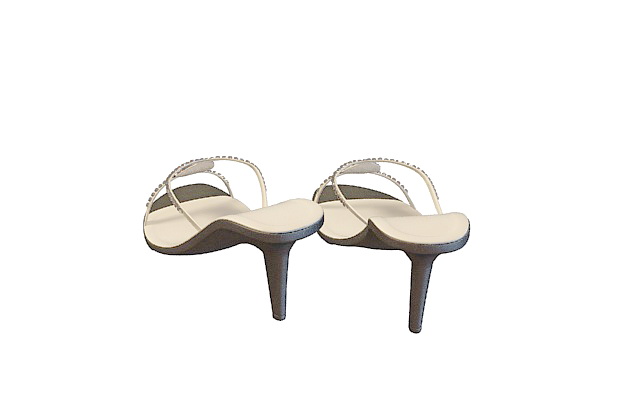 High-heeled sandal 3d rendering