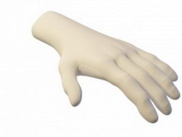 Hand mannequins 3d model preview