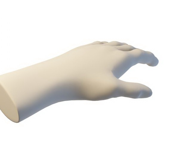Hand mannequins 3d rendering