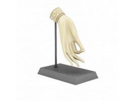 Hand mannequin jewelry display 3d model preview