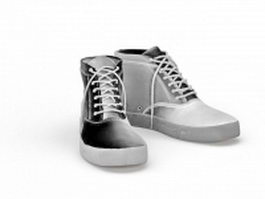 Canvas sneakers 3d model preview