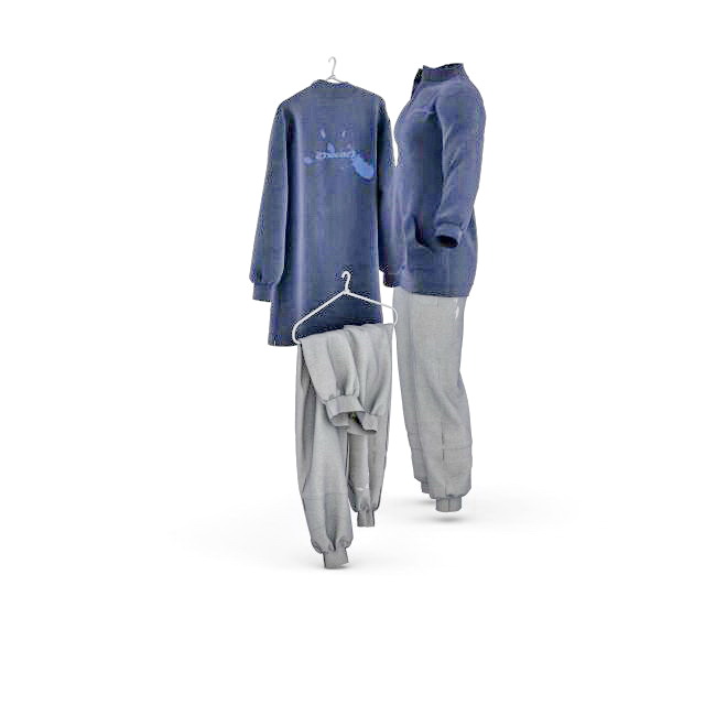 Men's sportswear 3d rendering