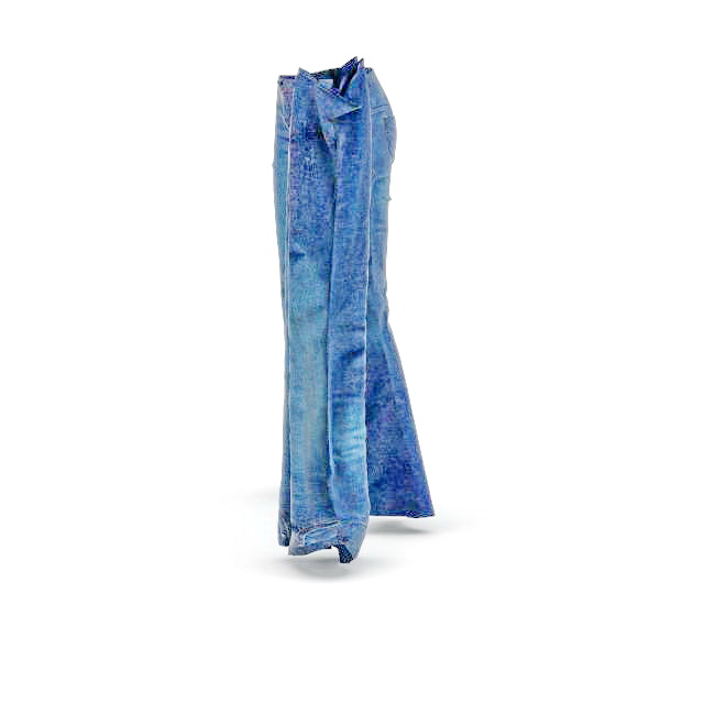 Blue Jeans Pants 3d rendering