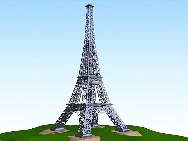 Eiffel tower 3d model 3ds max files free download