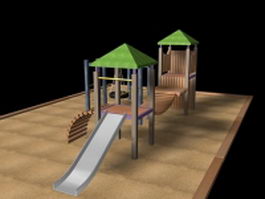 Playground equipment design 3d model preview