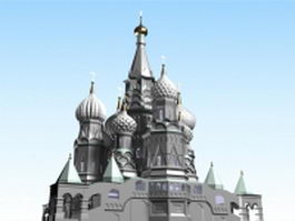 Moscow Kremlin architecture 3d preview