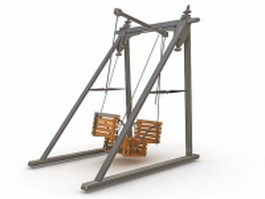 Traditional swing 3d model preview