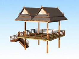 Lake gazebo 3d preview
