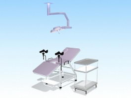 Gynecological examination equipment 3d preview