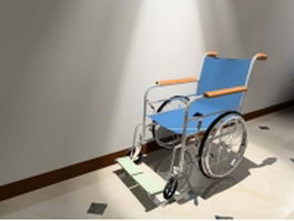 Modern lightweight wheelchair 3d preview