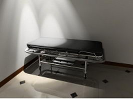 Ambulance stretcher 3d model preview