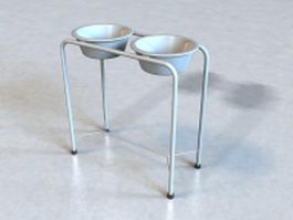 Medical basin stand 3d model preview