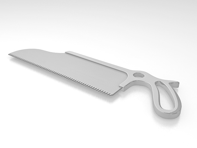 Surgical instruments bone saw 3d rendering