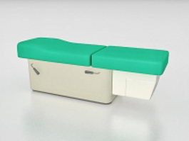 Medical exam table 3d model preview