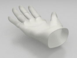 Medical glove 3d model preview