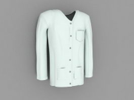 Doctor scrub clothing 3d preview
