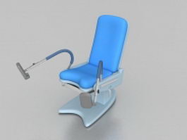 Gynae examination chair 3d model preview