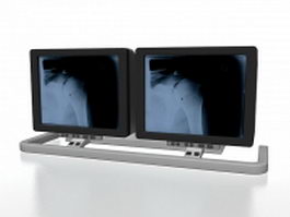 Medical X-ray monitor 3d model preview