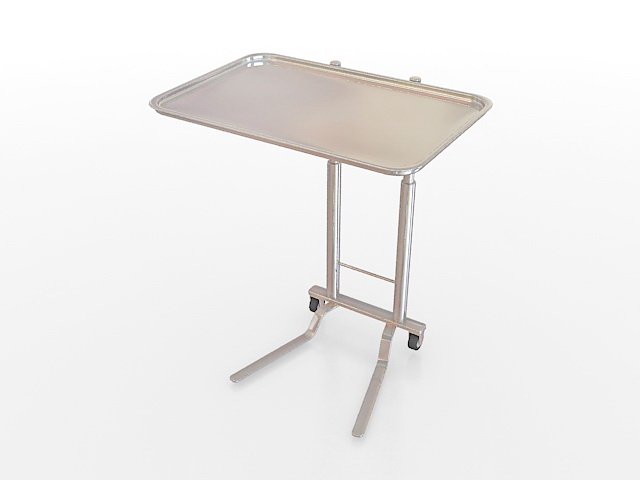 Medical instrument tray stand 3d rendering