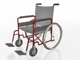 Lightweight wheelchair 3d preview