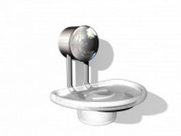 Bathroom soap dish holder 3d model preview