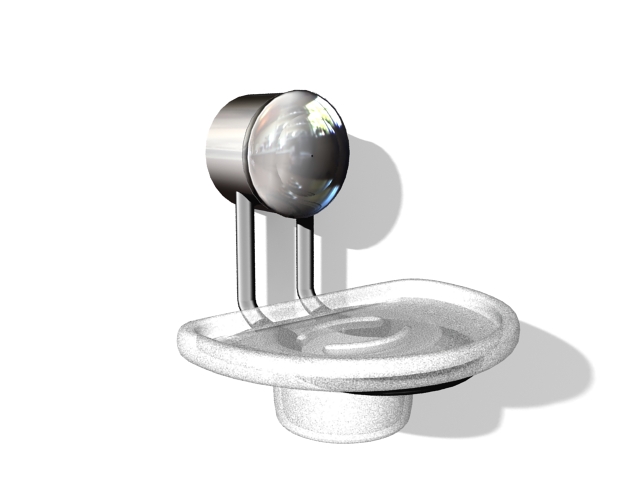 Bathroom soap dish holder 3d rendering