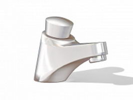 Wash basin faucet 3d model preview