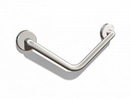 Angled grab bar 3d preview