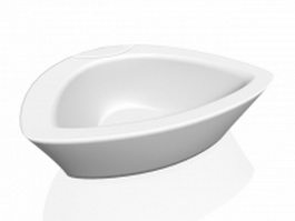 Wash basin sink 3d model preview