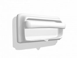 Recessed paper holder 3d model preview