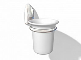 Wall toothbrush holder 3d model preview
