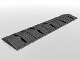Rubber speed bump 3d model preview