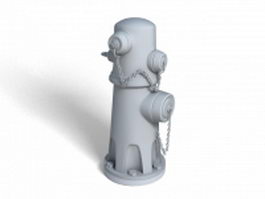 Modern fire hydrant 3d model preview