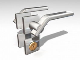 Lever door handles and locks 3d model preview