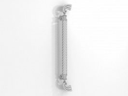 Decorative pull handle 3d model preview