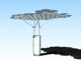 Modern metal shade structure 3d preview