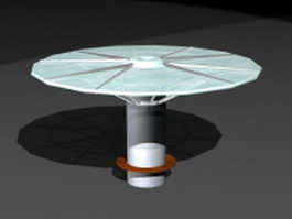 Round shade structure 3d preview