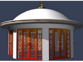 Yurt cabins shed 3d preview