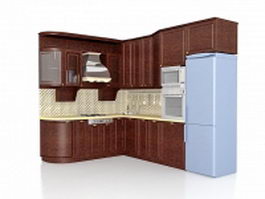 American country kitchen design ideas 3d preview