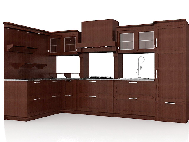 Classical kitchen design ideas 3d rendering