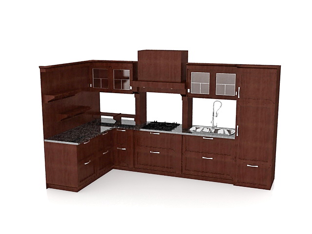 Classical kitchen design ideas 3d rendering