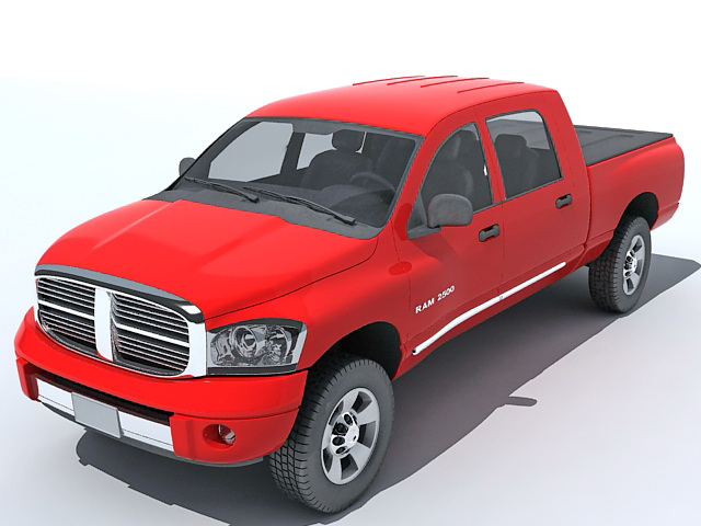 Dodge Ram pickup 3d rendering