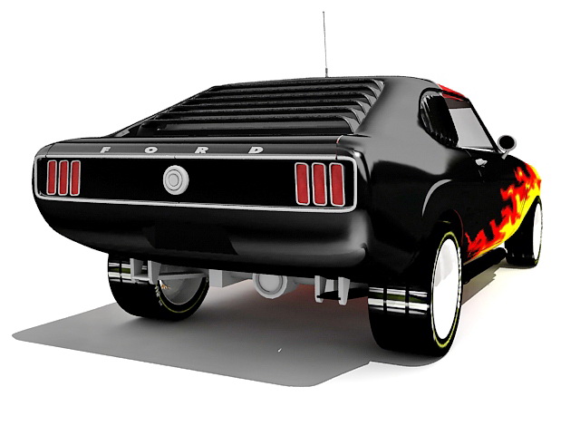 Ford Mustang King Cobra 3d rendering